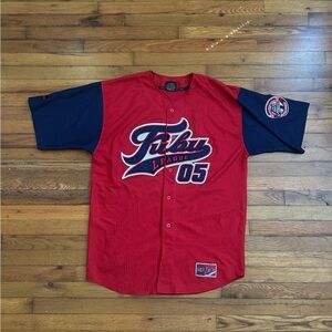 Red and Blue FUBU Baseball Jersey #21